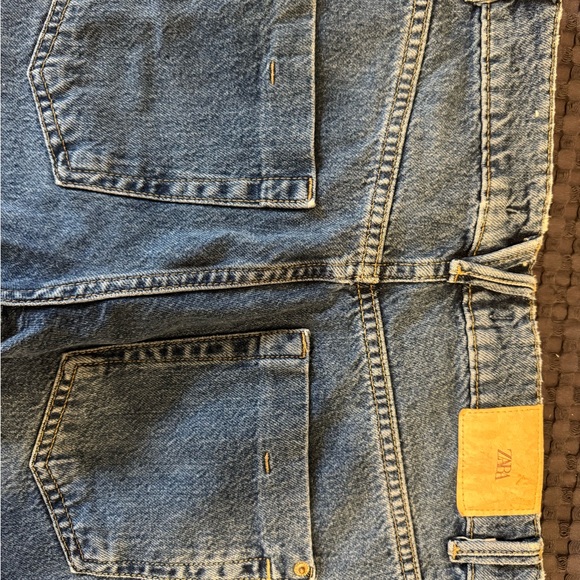 Zara Women’s Straight Light Blue Denim Jeans - Picture 3 of 4